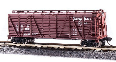 Broadway Limited 6592 N Scale PRR K7 Stock Car No Sound 2-Pack - Ready to Run -- Nickel Plate (Boxcar Red)