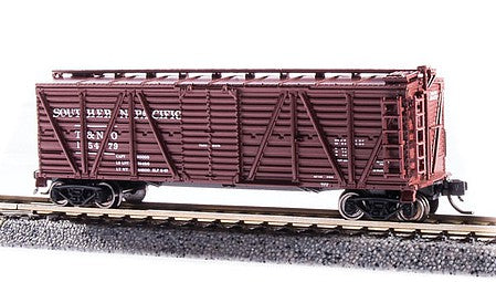 Broadway Limited 6594 N Scale PRR K7 Stock Car No Sound 2-Pack - Ready to Run -- Southern Pacific (Boxcar Red)