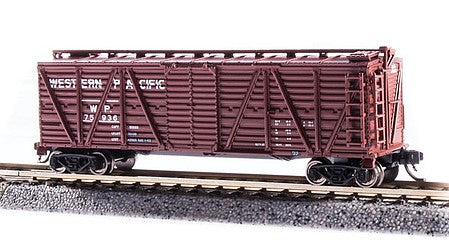 Broadway Limited 6597 N Scale PRR K7 Stock Car No Sound 2-Pack - Ready to Run -- Western Pacific (Boxcar Red)