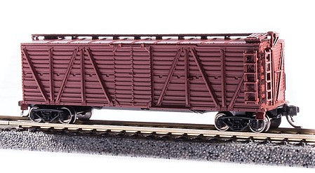 Broadway Limited 6600 N Scale PRR K7 Stock Car No Sound 2-Pack - Ready to Run -- Painted, Unlettered (Boxcar Red)