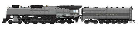Broadway Limited 6645 HO Scale Class FEF-3 4-8-4 - Sound and DCC - Paragon4 -- Union Pacific 836 (2-Tone Gray, Aluminum Lettering)