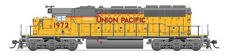 Broadway Limited 6795 HO Scale EMD SD40-2 Low Nose - Sound and DCC - Paragon4(TM) -- Union Pacific #1984 (Armour Yellow, gray, red; Yellow Frame Stripe, Nose Wing)