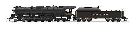 Broadway Limited 6801 HO Scale Class T1 4-8-4 - Sound and DCC - Paragon4 -- Reading 2106 (In-Service, black, yellow)