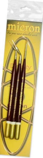 Brushes 26674 FM Brush: 5/0 Bent Liner, 4 Bent Angle, 0 Detailer Brushes (3)