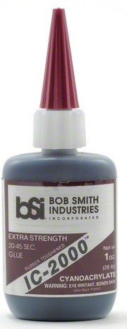 Bob Smith Industries 118 Ic-2000 Black Rubber-Toughened CA Glue 1oz