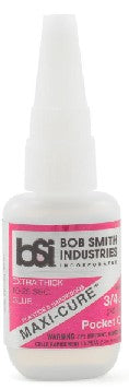 Bob Smith Industries 135 Maxi-Cure Pocket CA Extra Thick Glue w/Pin in Cap .75oz