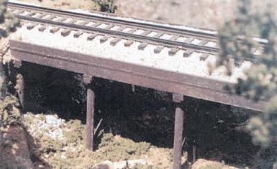 BTS 17103 O Scale Ballasted Deck Trestle -- 16' x 50'