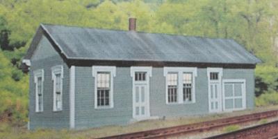 BTS 17162 O Scale Green Springs Depot Laser-Cut Wood Kit (Nickel Plate Prototype) -- Scale 26 x 52'