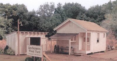 BTS 17480 O Scale Anderson Pulpwood Yard -- Includes: Office, Storage Shed, Truck Scale, Storage Racks & Accessories