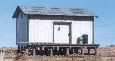 BTS 17501 O Scale Maintenance-of-Way Shed - Kit (Laser-cut Wood & Card) -- Scale: 22 x 29'  67.1 x 88.4m