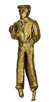 BTS 20316 HO Scale Men-At-Work Figure Series -- Tyrel (Walking)