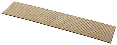 BTS (Better Than Scratch) 22621 HO Scale Wood Flatcar Deck -- Laser-Cut Wood Kit - Fits Red Caboose 42' Flatcar