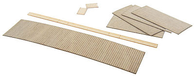 BTS (Better Than Scratch) 22625 HO Scale Boxcar Interior & Roofwalk -- Laser-Cut Wood Kit - Fits Red Caboose AAR 40' Single-Door Boxcar