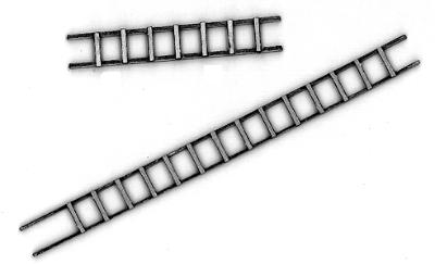 BTS (Better Than Scratch) 23015 HO Scale Wood Ladders pkg(4)