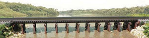 BTS (Better Than Scratch) 27144 HO Scale Wood Estuary Railroad Trestle -- Laser-Cut Wood Kit - 14 x 90 Scale Feet