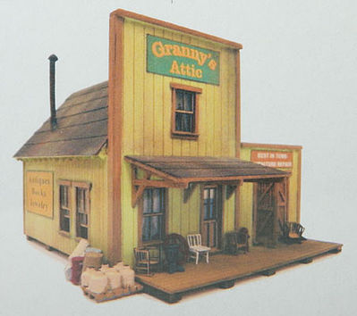 BTS (Better Than Scratch) 27309 HO Scale Laser-Cut Wood Kit -- Granny's Attic - Scale 27 x 31' 8.2 x 9.4m