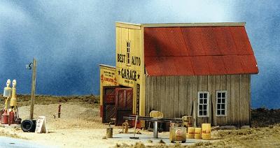 BTS (Better Than Scratch) 27415 HO Scale Goin' Home Series -- Best Auto Garage - 3-13/16 x 4-1/8"