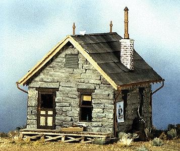 BTS (Better Than Scratch) 27430 HO Scale Cabin Creek Series -- Slade's Assay Office - 3 x 3-5/16"