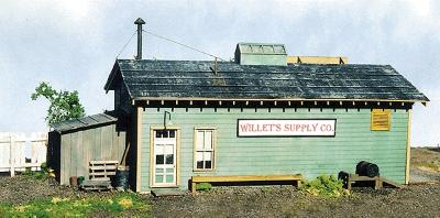 BTS (Better Than Scratch) 27435 HO Scale Goin' Home Series -- Willet's Supply Company - 6-3/16 x 3-5/16"