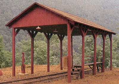 BTS (Better Than Scratch) 27496 HO Scale McCabe Speeder Shed -- Kit - 2-3/4 x 5-1/2"