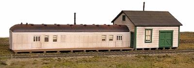 BTS (Better Than Scratch) 27512 HO Scale Yardmaster's Office -- 11-1/2 x 3-1/2" 29.2 x 8.9cm