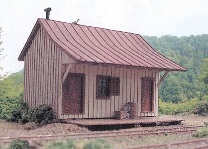 BTS (Better Than Scratch) 27603 HO Scale Waynesburg & Washington Narrow Gauge Structure Kits (Laser-Cut Wood) -- West Amity Station - 3 x 3-5/16"