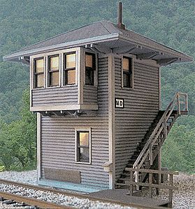 BTS (Better Than Scratch) 27650 HO Scale Chesapeake & Ohio MD Cabin (Interlocking Tower) -- 4-1/8 x 4-7/16"