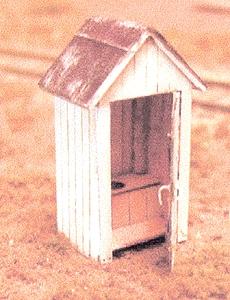 BTS (Better Than Scratch) 3005 S Scale Outhouse Kit -- Ladies & Gentlemen