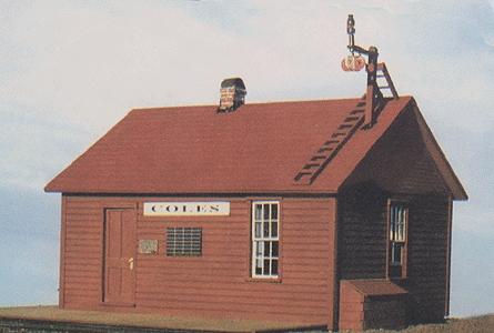 BTS (Better Than Scratch) 7124 S Scale Craftsman Kits - Coles Station -- Scale 30 x 26' 9.1 x 7.9m