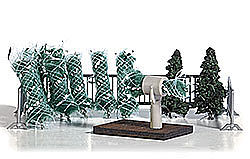 Busch 1182 HO Scale Christmas Tree Lot Miniature Scene