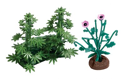 Busch 1250 HO Scale Plants -- Hemp And Poppy