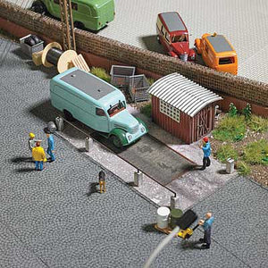 Busch 1649 HO Scale Truck Scalehouse with Scale -- Laser-Cut Kit