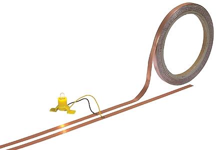 Busch 1799 HO Scale Flat Copper Cable -- 33' 10m Roll