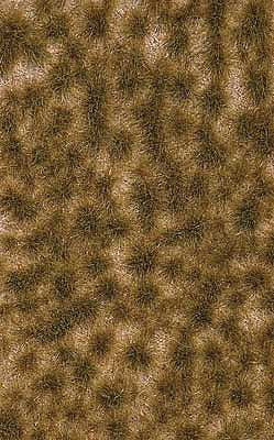 Busch 3539 All Scale Grass Tuft Sheet -- 2-Color Long Fall Tufts 1/4" .6cm Tall, 5-7/16 x 3-7/16" 13.8 x 8.8cm