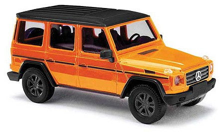 Busch 51464 HO Scale 2008 Mercedes-Benz G-Klasse SUV - Assembled -- Orange, Black