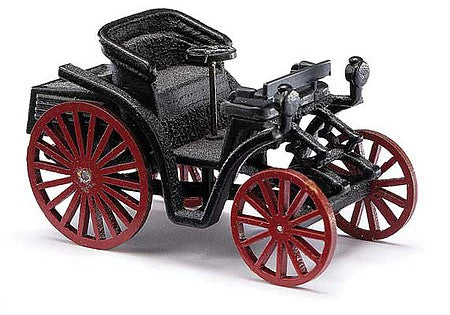 Busch 59916 HO Scale 1893 Benz-Patent Motorwagen - Assembled -- Black, Red