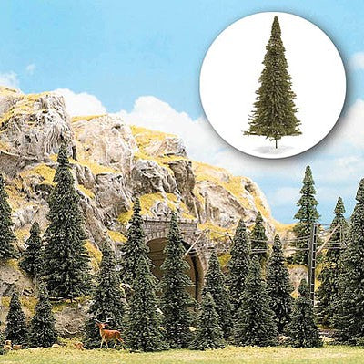 Busch 6571 N Scale Trees - Coniferous pkg(30) -- Pine Set - 1-3/16 to 2-3/16" 3 to 6cm Tall