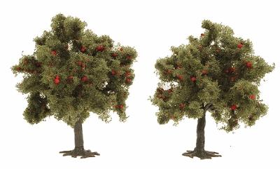 Busch 6848 HO Scale Trees -- Apple Tree - 2-15/16" 7.5cm pkg(2)