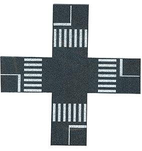 Busch 7075 N Scale Pedestrian Crossing -- Self Adhesive for 1-9/16" 40mm Street