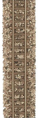 Busch 7126 N Scale Ballast -- Brown/Gray Blend 8-1/8oz 230g