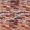 Busch 7425 HO Scale Wall Card 8-1/4" x 5-13/16" (21cm x 14.8cm) -- Red Brick /2