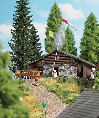 Busch 7866 HO Scale Flying Kites - Action Set -- 2 Figures, 2 Kites
