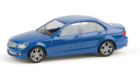 Busch 89139 HO Scale Mercedes-Benz C-Klasse Sedan Economy - Assembled -- Blue