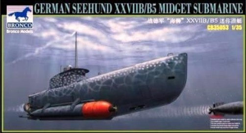 Bronco Models 35053 1/35 German Seehund XXXVIIB/B5 Midge Submarine