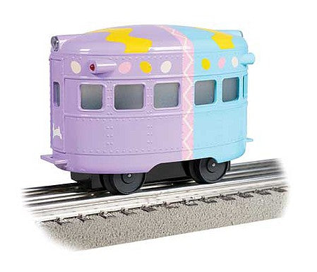 Bachmann 23702 O Scale Eggliner - 3-Rail - Conventional AC -- Easter (blue, lavender, yellow)