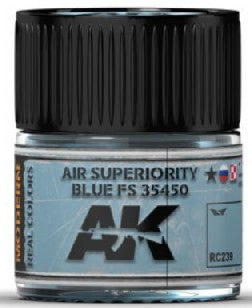 AK Interactive RC239 Real Colors: Air Superiority Blue FS35450 Acrylic Lacquer Paint 10ml Bottle