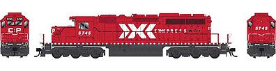 Bowser 25040 HO Scale GMD SD40-2 - LokSound & DCC - Executive Line -- Canadian Pacific 5745 (red, Expressway Graphics Version 2)