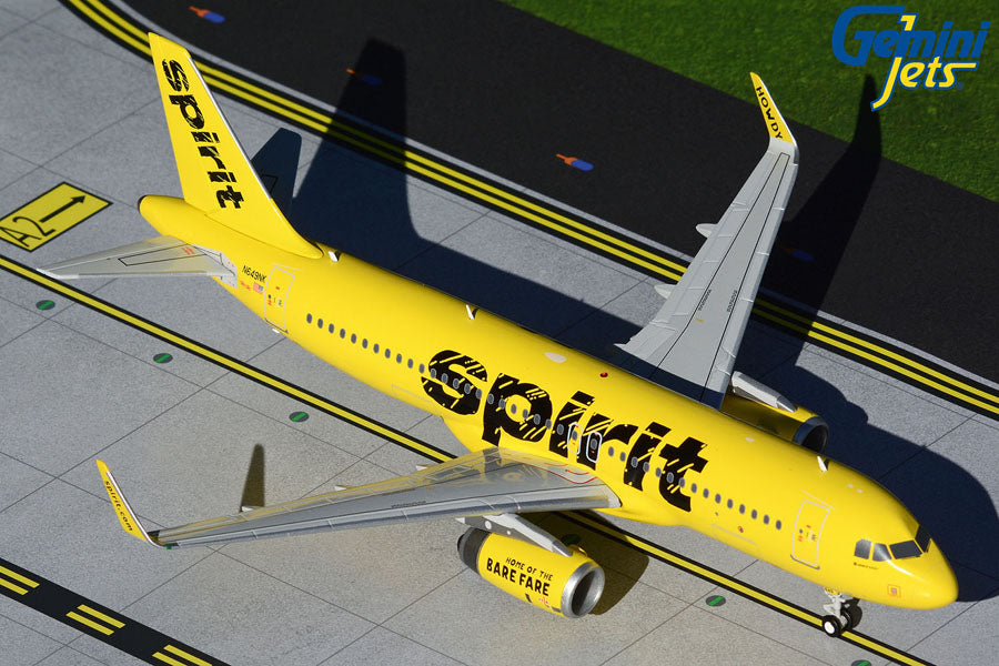 Gemini Jets 1/200 G2NKS550 Gemini200 Spirit A320 1/200 Reg#N649Nk