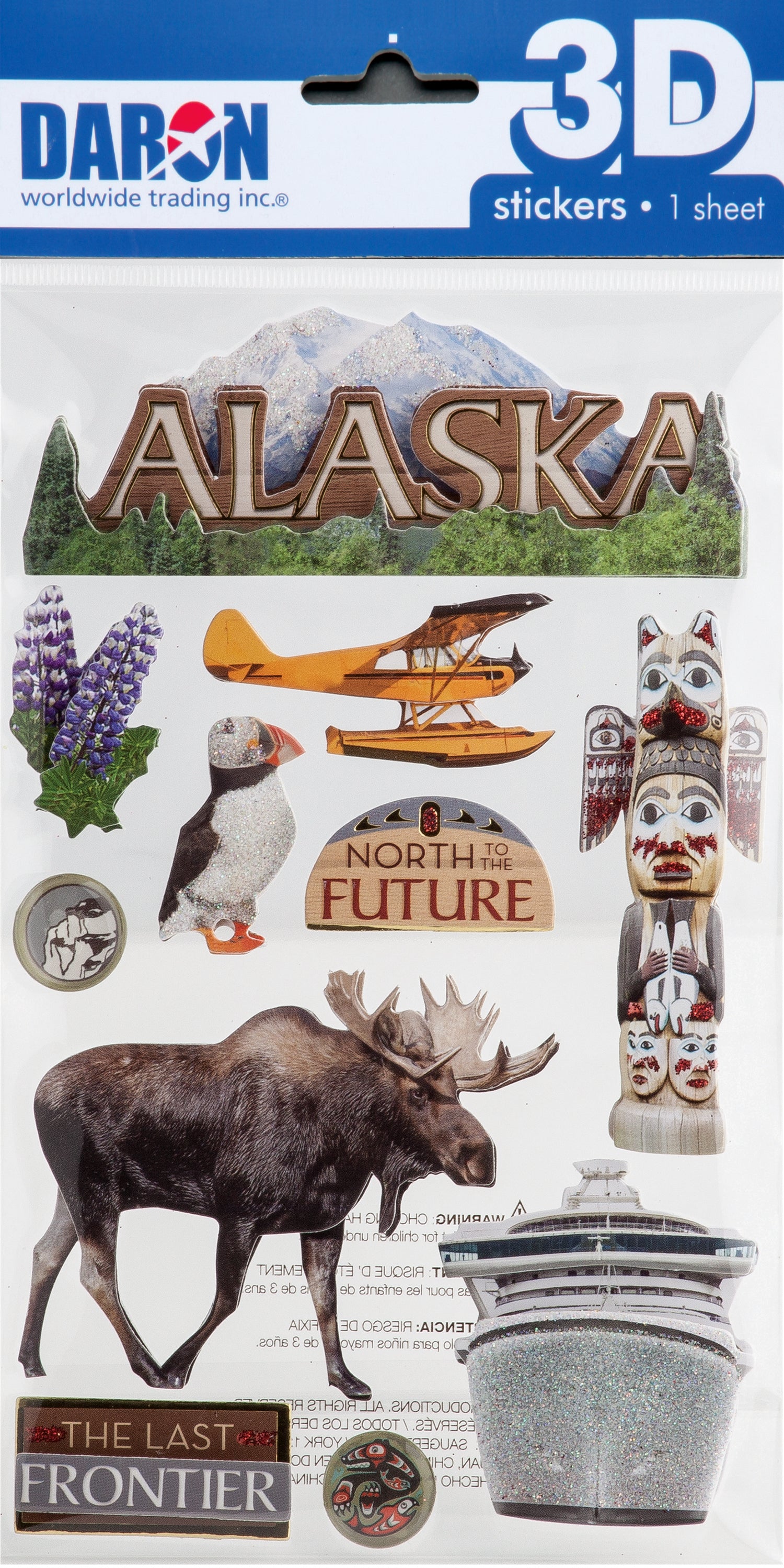 Daron 3D Sticker Sets PP3030 3D Sticker Set-Alaska