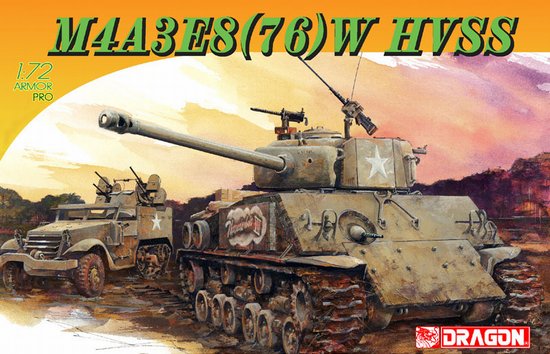 Dragon Models 7302 1/72 M4A3E8 (76)W HVSS Tank